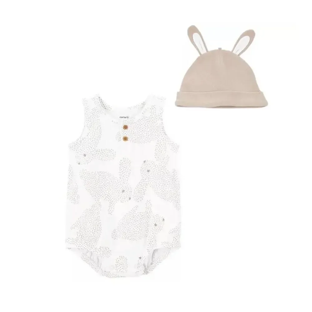 CARTER’S 12M 2Piece Bunny Bodysuit and Matching Bunny Hat